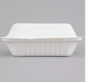 MEP-FC-993 (9″x9″x3″ Bamboo Fiber (PFAS Free) 3 Compartment Hinged Lid  Takeout Container, White, 200 ct.) – MyECOPlanet