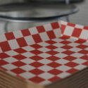 MEP-PFT-0590 (Red Checkerboard Paper Food Tray) – 250 ct. (10.5” x 7.5” x 1.5”)